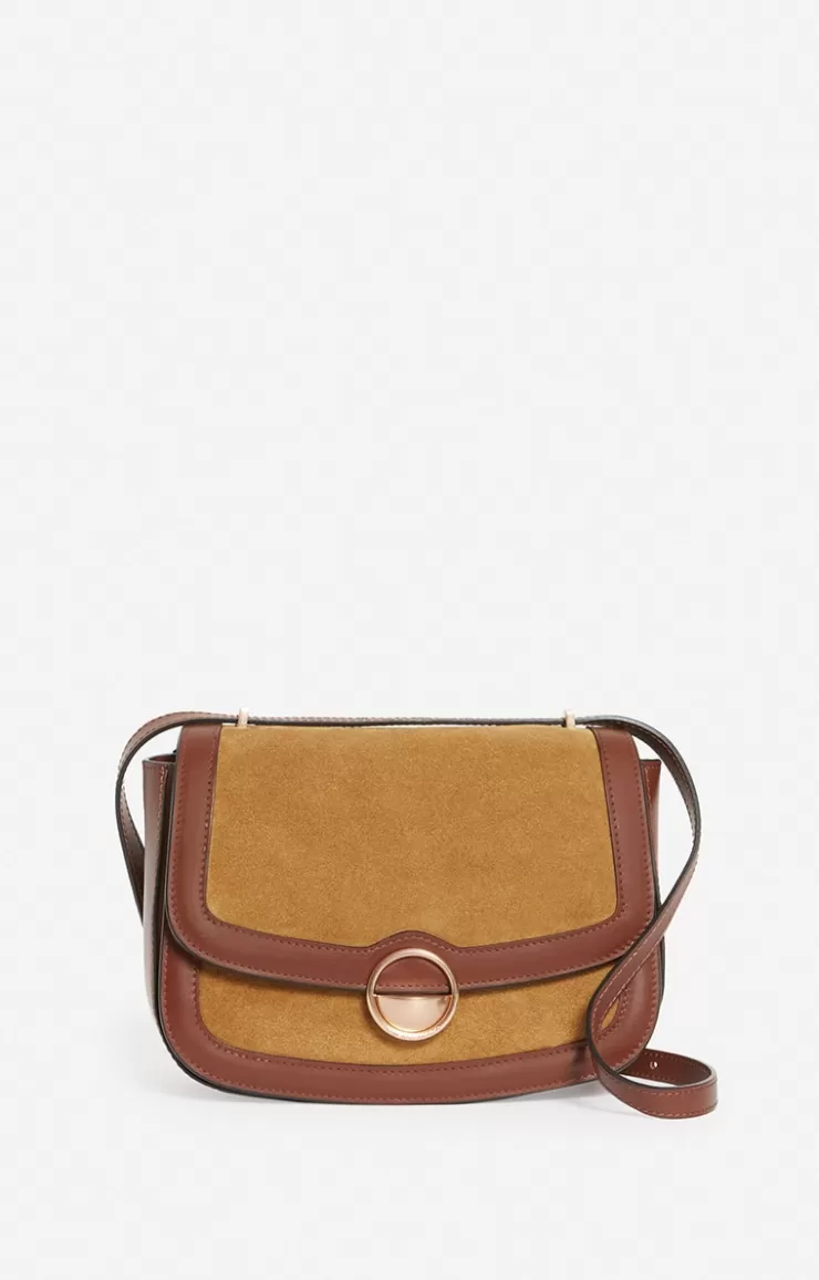 Vanessa Bruno Grand Sac u00c0 Rabat Romy En Suede Et Cuir Lisse